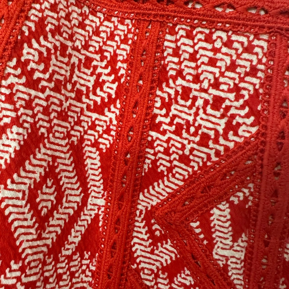 Maeve Red Geometric Kids Dress - Picture 5 of 5